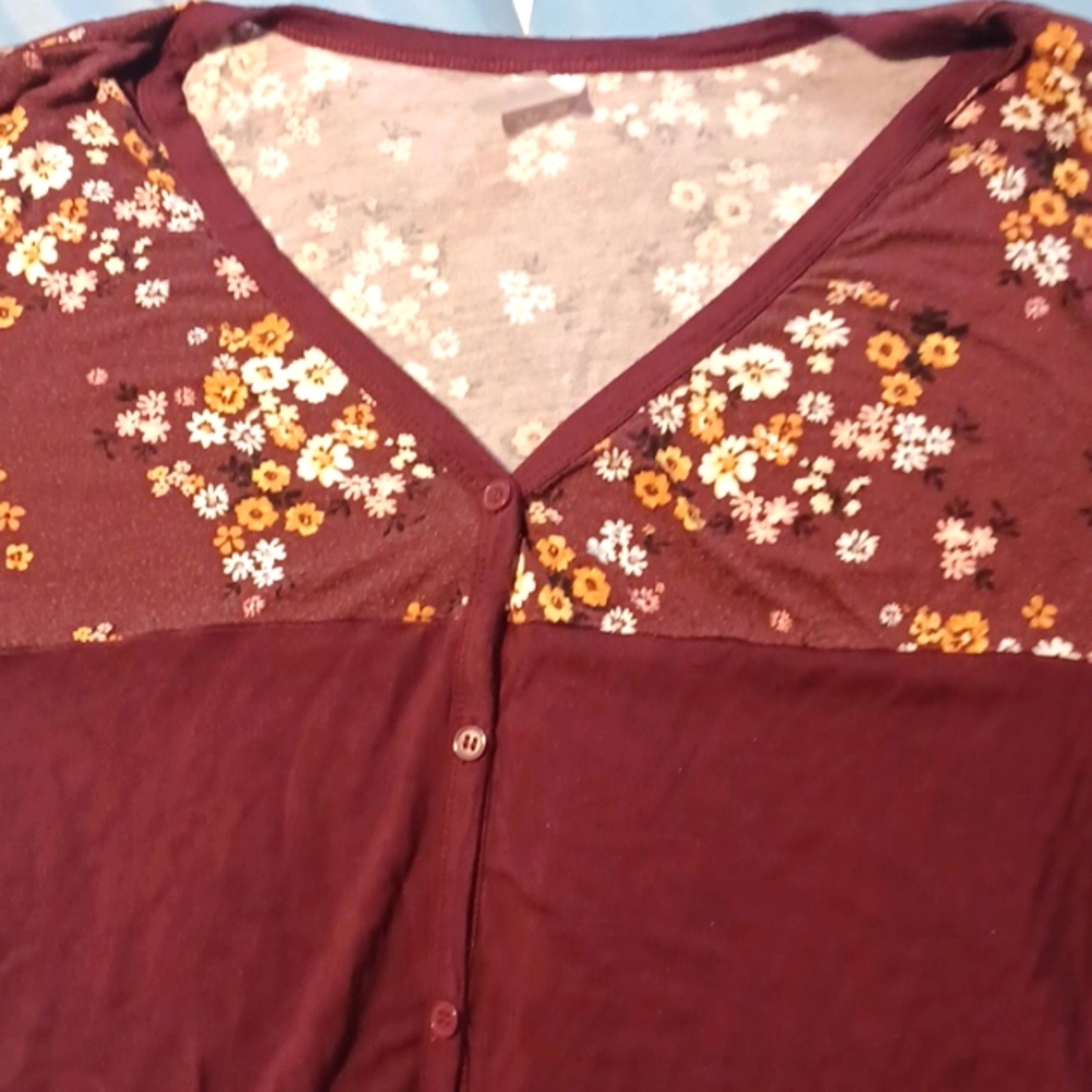 Flower and stripped shirt